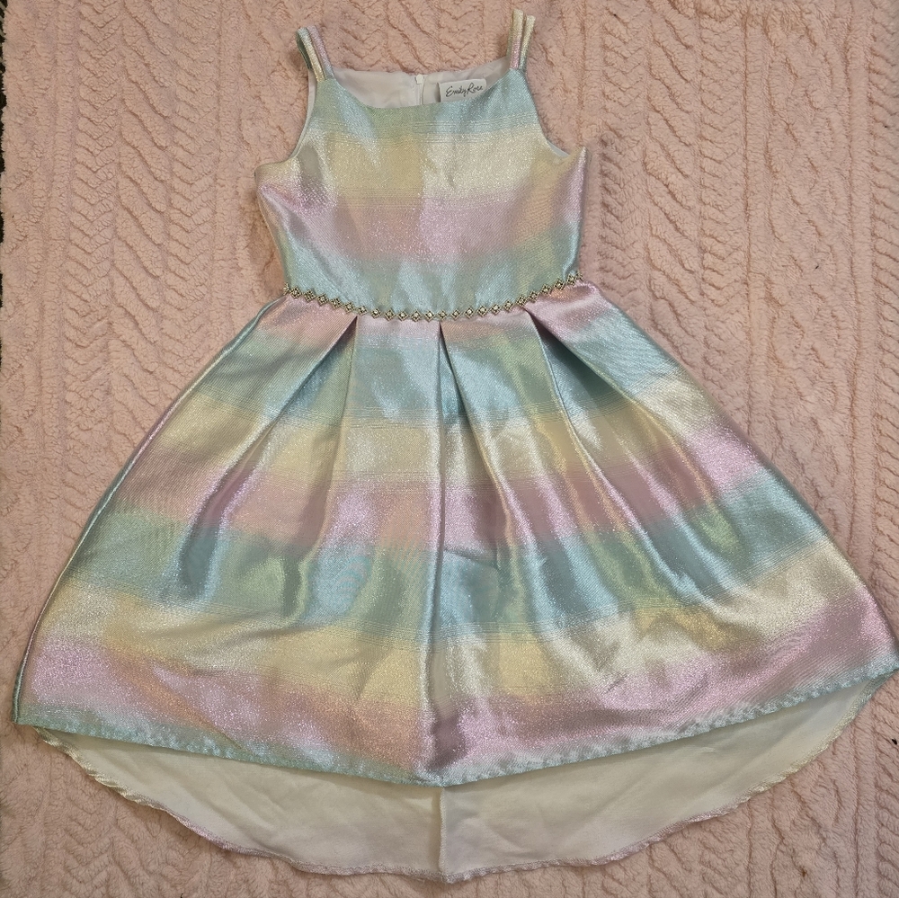 Emily Rose Shimmering Pastel Dress